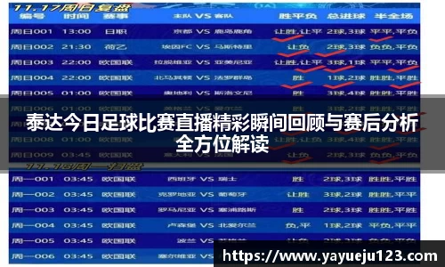 泰达今日足球比赛直播精彩瞬间回顾与赛后分析全方位解读