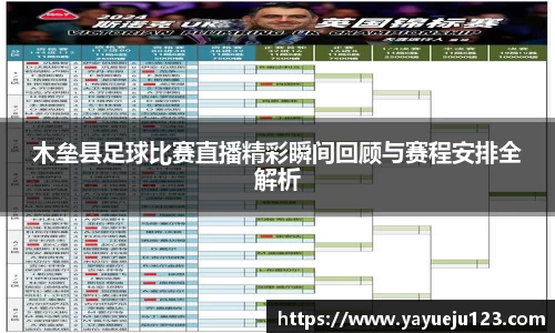 木垒县足球比赛直播精彩瞬间回顾与赛程安排全解析